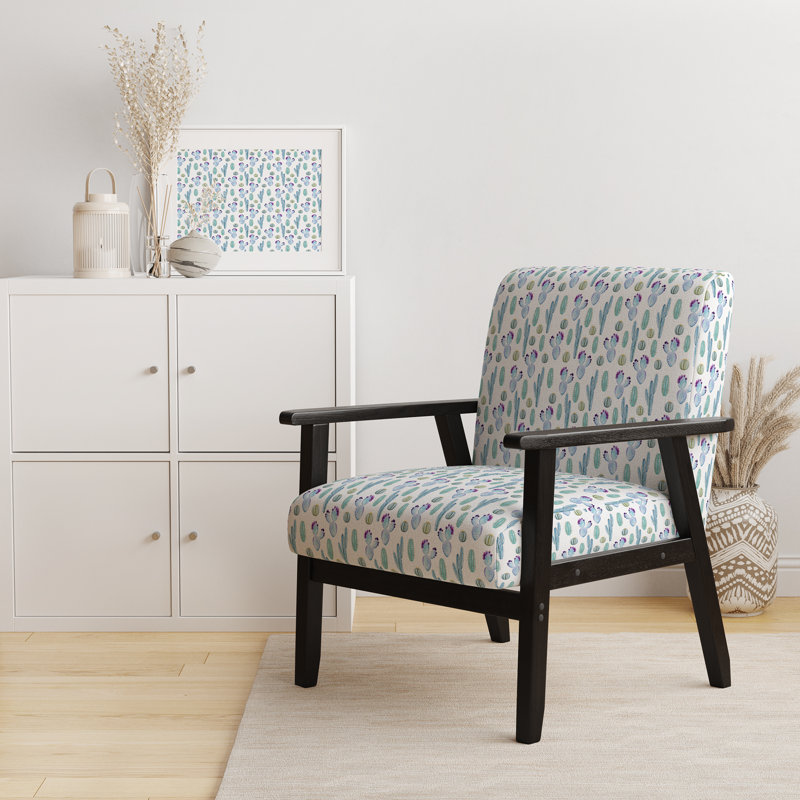 Dakota Fields Beautiful Watercolor Cactus - Upholstered Cabin
